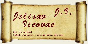 Jelisav Vićovac vizit kartica